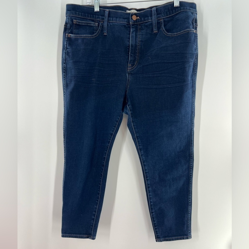 MADEWELL PETITE ROAD TRIPPER JEGGINGS IN PEMBER WASH SIZE 34P